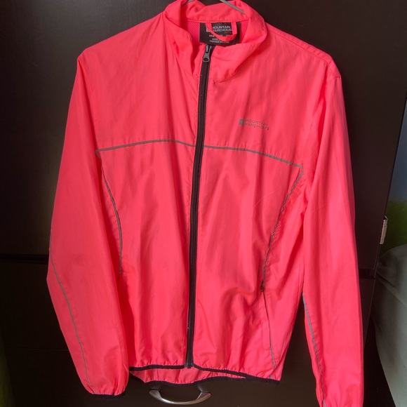 Pink zip up reflective windbreaker - Picture 2 of 6